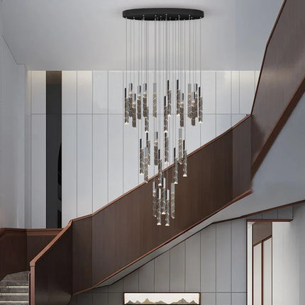Lustre suspension nordique en cristal pour intérieur contemporain — LZ4X9J
