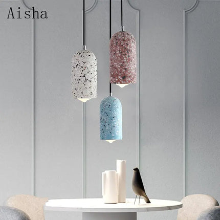 Suspension en ciment au style nordique rétro pour décoration intérieure — LZ4X9B