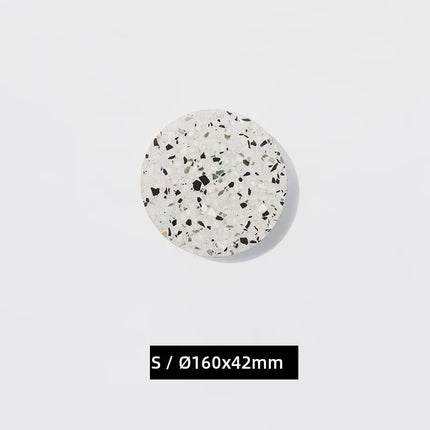 Applique murale LED ronde étanche pour jardin et terrasse en terrazzo et acrylique — LZ4X9P2
