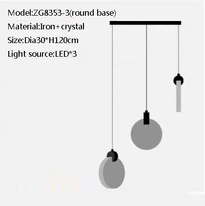 Lustre en cristal pour intérieur moderne et élégant — LZ4X9Q2