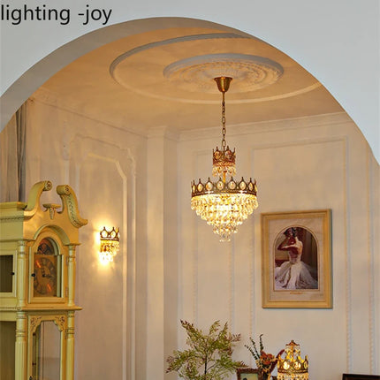 Lustre couronne moderne en cristaux pour intérieur — LZ4X9P2