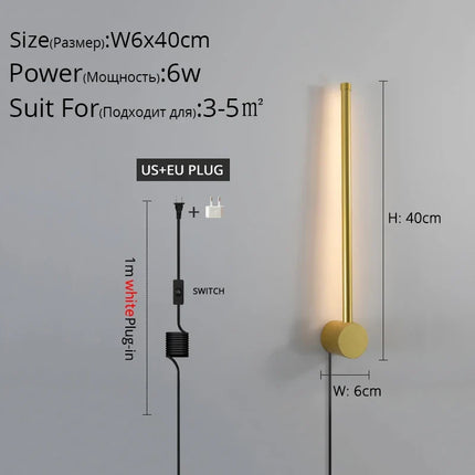Simple avec prise 	 applique murale LED moderne lumières salon étude chambre chevet couloir allée salon cuisine lampe éclairage intérieur