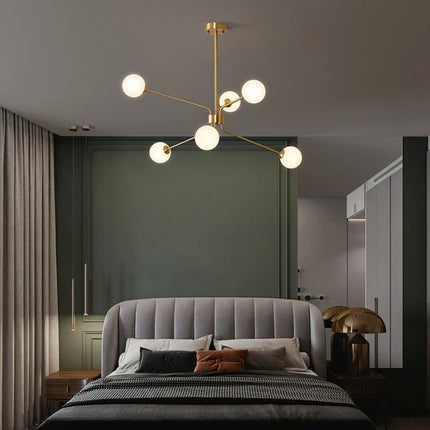 Lustre décoratif en cuivre style nordique pour intérieur — LZ4P9XQ