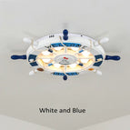 Blanc bleu / Pas de télécommande / CHINE