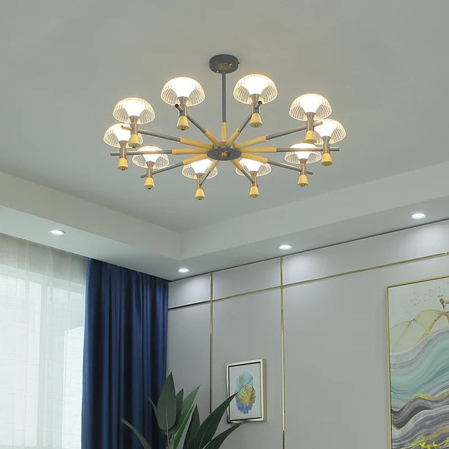 Lustre LED Méduse nordique au design minimaliste moderne — LZ4F9X2