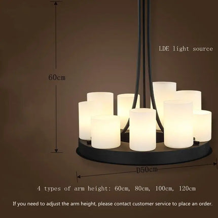 Lustre LED nordique en verre pour salle à manger et cuisine — LZ4X9Q2