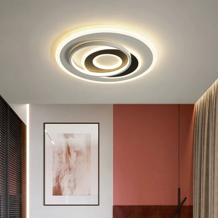Plafonnier art déco post-moderne avec télécommande style coréen — LZ4X9M2