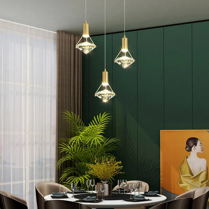 Lustre postmoderne en cristal avec éclairage LED personnalisable — LZ4FJ9