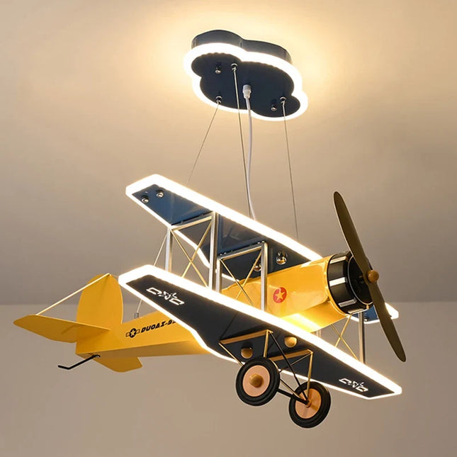 Lustre avion LED pour chambre d’enfant moderne — LZ4X9P2