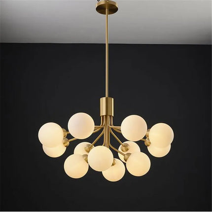 Lustre suspension boule en verre design nordique moderne LED — LZ4X9P2