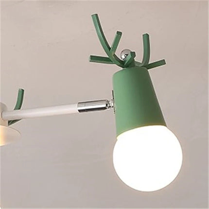 Lustre LED en bois style macaron pour chambre d’enfants — LZ4X9P
