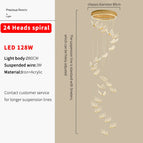 24Têtes spirale D80CM / Lumière blanche