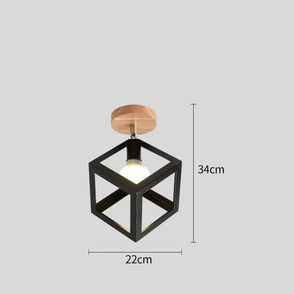 Plafonnier LED triangle en fer style nordique moderne — LZ4X7M