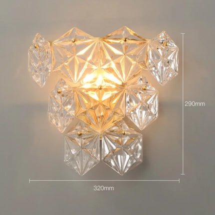 Applique murale décorative en cristal style post-moderne — LZ4G7XQ