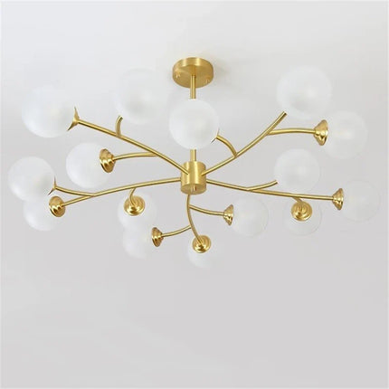 Lustre suspension LED moderne style moléculaire nordique — LZ4X9P2