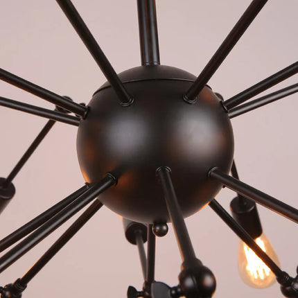 Lustre suspension industriel vintage en fer réglable — LZ4X9P2
