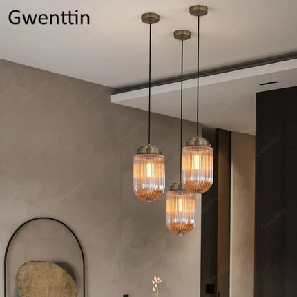 Suspension en verre style vintage nordique pour intérieur industriel — LZ4X9M