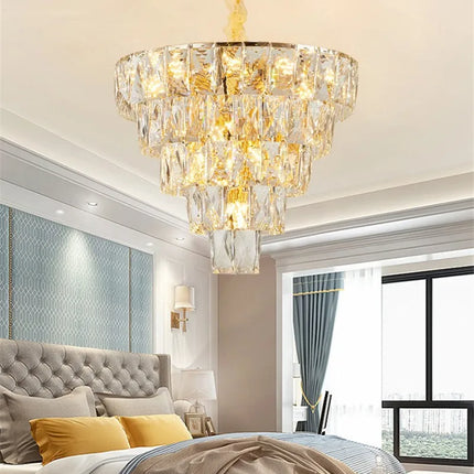 Lustre en cristal au design nordique pour intérieur élégant — LZ4X9P2Q