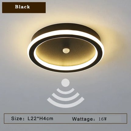 Plafonnier LED intérieur avec détecteur de mouvement PIR intégré — LZ4F9X2