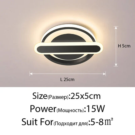 plafonnier led moderne pour éclairage intérieur style nordique