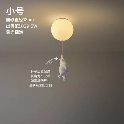 Plafonnier LED ours animé pour chambre enfant et salon — LZ4X9Q2