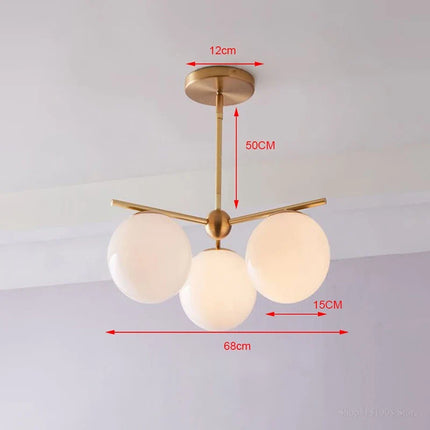 Lustre LED décoratif style nordique pour cuisine et restaurant — LZ4X9B2