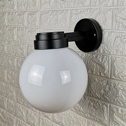 Applique murale intérieure et extérieure avec globe en acrylique blanc ou transparent — LZ4XJ7