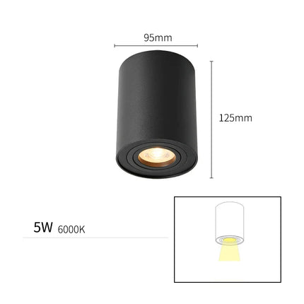 Spot LED COB pour plafond sur rail, éclairage intérieur maison et magasin — LZ4X9T