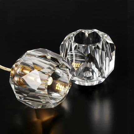 Suspension en cristal K9 et cuivre au design nordique créatif — LZ4B7X
