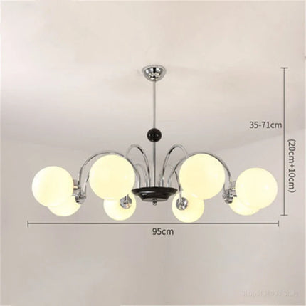lustre moderne led décoration nordique éclairage intérieur