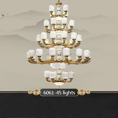 Lustre chinois grande taille pour décoration intérieure élégante — LZ4X9T2Q