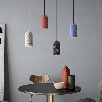 Suspension LED en ciment style industriel pour café et bar — LZ4X9P