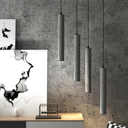Suspension LED en béton au style industriel moderne — LZ4X9P