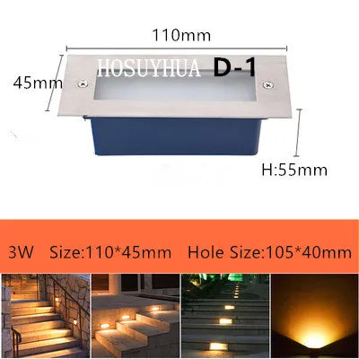 Spot LED encastré étanche IP65 3W-5W pour escalier et jardin 85-265V — LZ4X9T