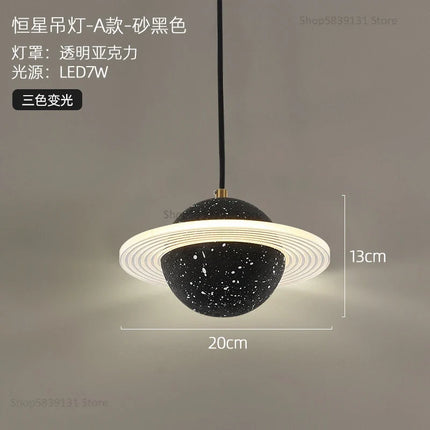 suspension modernes en ciment led pour restaurant barre lumineuse