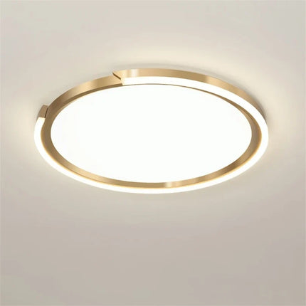 Plafonnier LED intérieur au design moderne cuivre doré — LZ4F7XQ