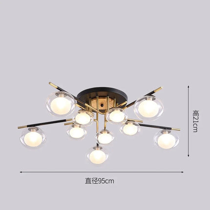 Plafonnier suspension nordique simple pour décoration intérieure — LZ4X9T