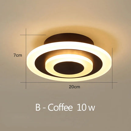 Plafonnier LED décoratif forme ronde et carrée pour maison — LZ4XJ9