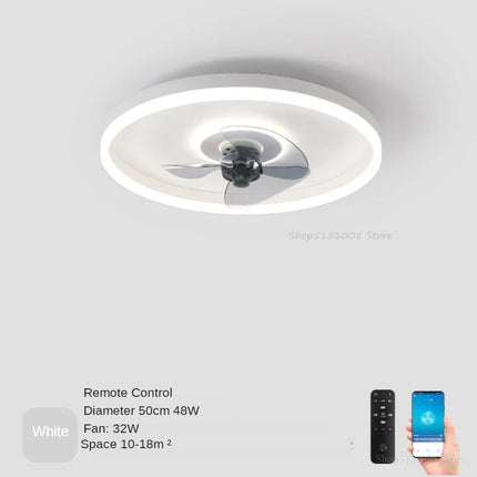 Plafonnier moderne avec ventilateur et éclairage LED 3 couleurs — LZ4X9P
