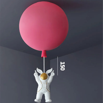 Plafonnier LED nordique avec motif astronaute et ballons pour enfants — LZ4X9QJ