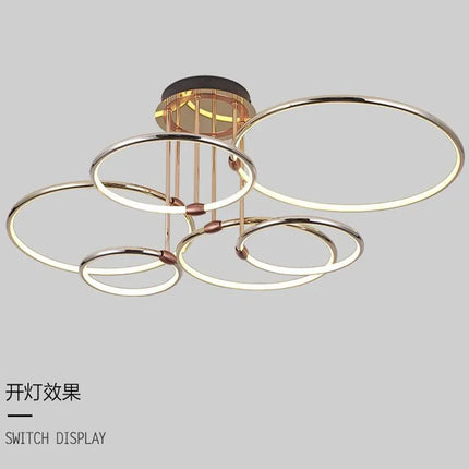 Lustre circulaire luxueux pour éclairage intérieur moderne — LZ4X9P2