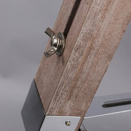 Lampadaire industriel en bois massif au style rétro — LZ4X9P2