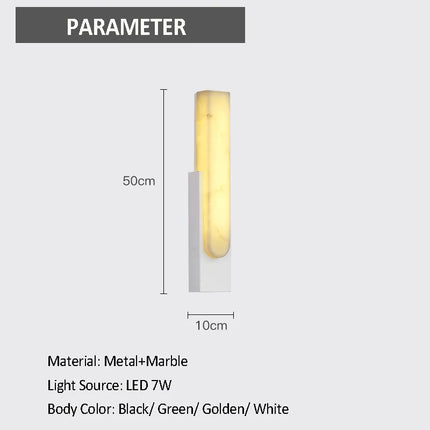 Applique murale LED en marbre style nordique luxueux — LZ4N7Q2