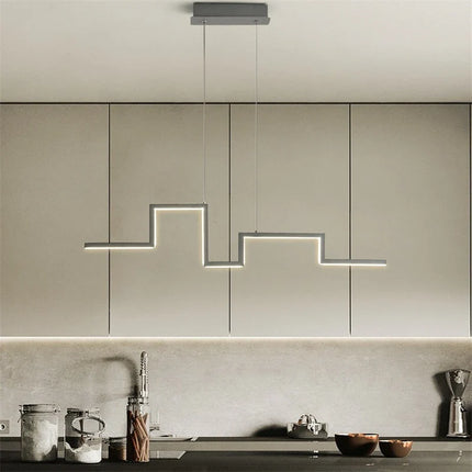 Lustre suspension LED géométrique style nordique pour restaurant — LZ4X9M