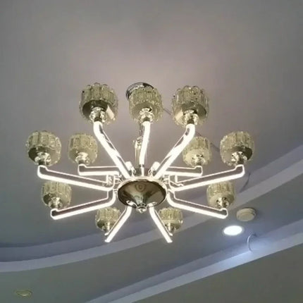 Lustre en cristal moderne pour décoration intérieure élégante — LZ4X9P