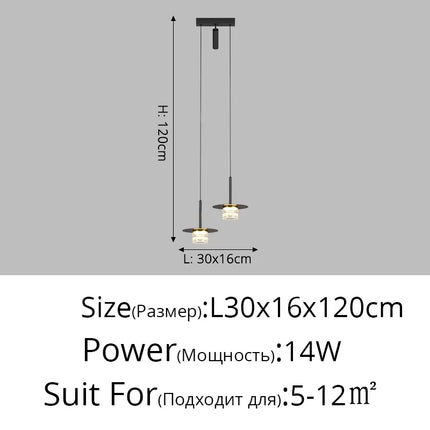 Suspension de chevet minimaliste petit lustre moderne — LZ4X9P