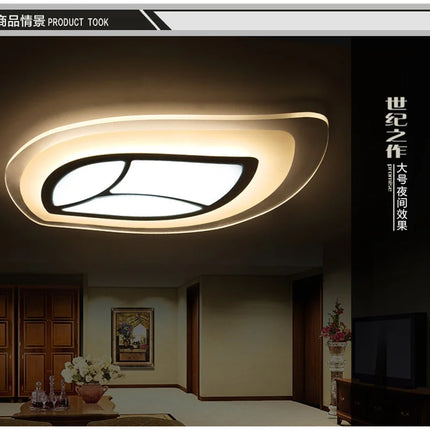 Plafonnier LED ultra fin design feuilles modernes créatives — LZ7F9X