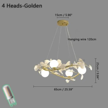 Lustre en verre design nordique pour intérieur moderne — LZ4X9P2