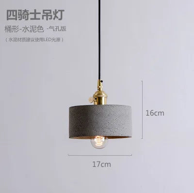 Suspension industrielle en ciment pour table et bar — LZ4X9Q2