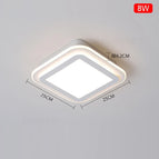 Lumière chaude carrée / 8W